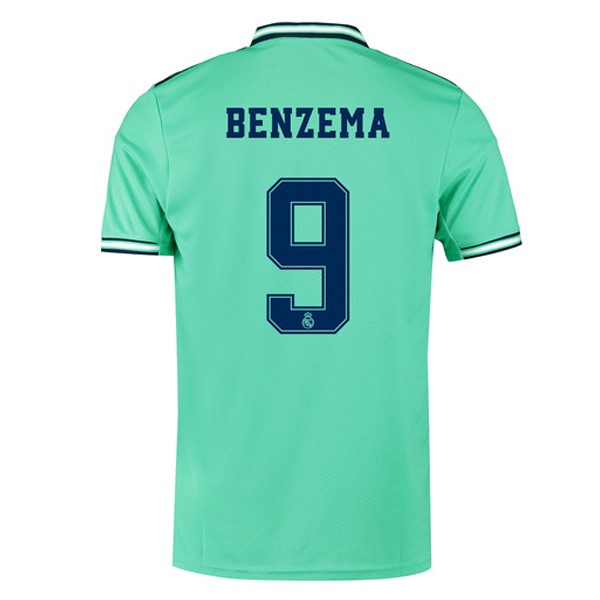 Trikot Real Madrid NO.9 Benzema Ausweich 2019-20 Grün Fussballtrikots Günstig